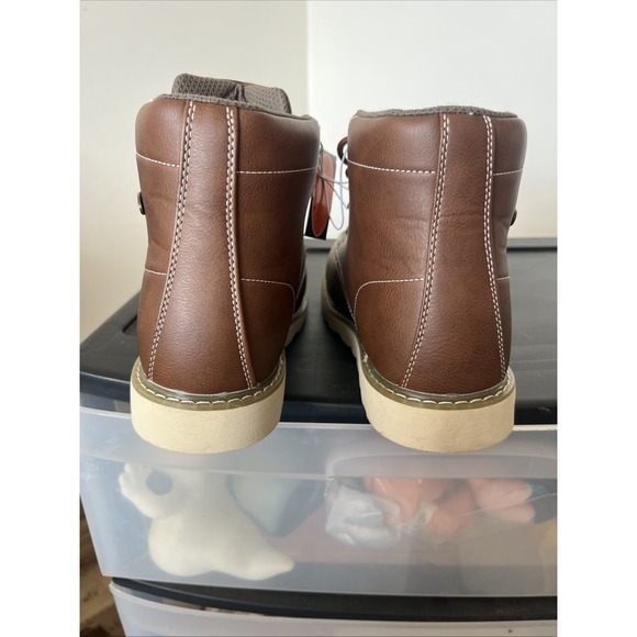 Lugz Men's Roamer HI Boots Dark Brown/Gum/Cream Size 10.5 New With Tags - Picture 4 of 5